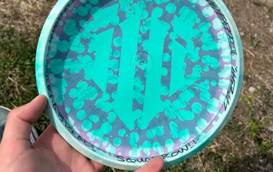dyed disc golf disc