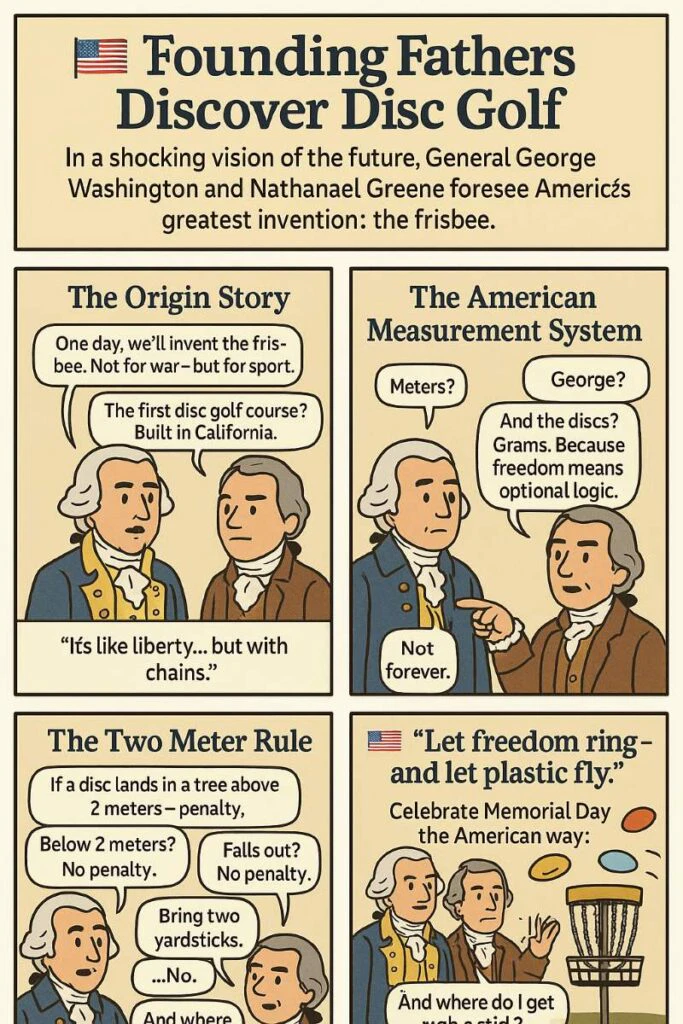 Founding fathers vision disc golf comic