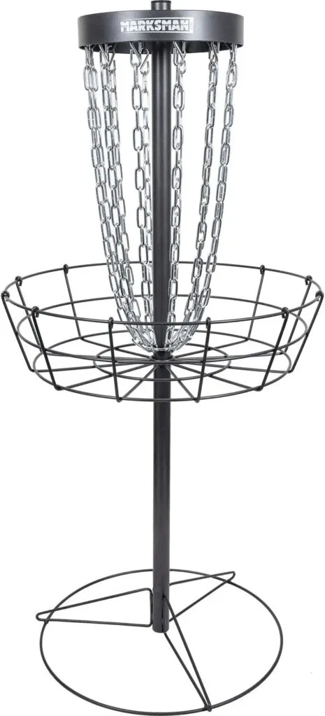 A Dynamic Discs Marksman Lite disc golf basket