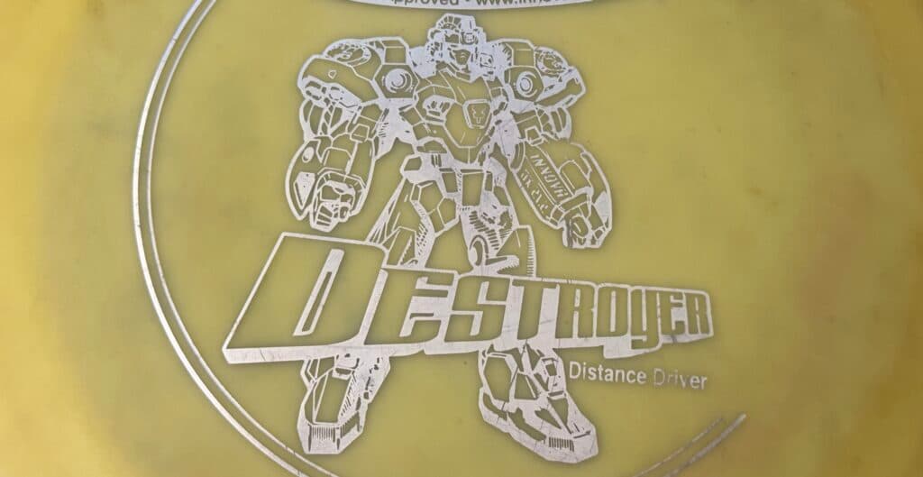 A Destroyer disc golf distance driver