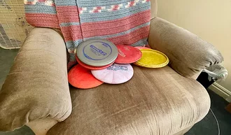 how to practice disc golf at home