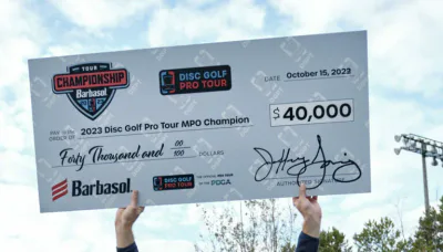 Disc Golf tournament check
