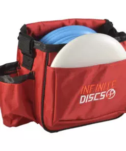 28eba662 4c14 5cb4 8847 895a9db4b948 This simple, beginner friendly bag is the perfect entry-level bag for those who are giving the game of disc golf a try. This bag is built to last for years of usage. The bag features a quality zipper, and durable 1680 denier nylon. It holds 8-10 discs and includes a pocket for Mini Disc Marker, a Pencil Holder Slot, a Drink holder with drawstring and a putter pocket for quick access to your putters.