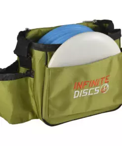 45c7959b e5aa 5d48 a953 9e100705f007 This simple, beginner friendly bag is the perfect entry-level bag for those who are giving the game of disc golf a try. This bag is built to last for years of usage. The bag features a quality zipper, and durable 1680 denier nylon. It holds 8-10 discs and includes a pocket for Mini Disc Marker, a Pencil Holder Slot, a Drink holder with drawstring and a putter pocket for quick access to your putters.