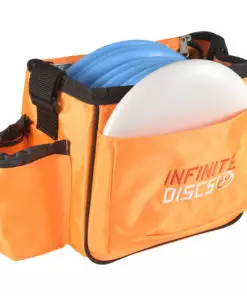 9561a91f 0a5e 5636 b6e9 7d634d89dbed This simple, beginner friendly bag is the perfect entry-level bag for those who are giving the game of disc golf a try. This bag is built to last for years of usage. The bag features a quality zipper, and durable 1680 denier nylon. It holds 8-10 discs and includes a pocket for Mini Disc Marker, a Pencil Holder Slot, a Drink holder with drawstring and a putter pocket for quick access to your putters.