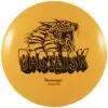 ff798561 c218 5c93 b412 4d03a4982a70 2 The Basilisk by Divergent Discs is a distance driver designed for an understable release that gently fades back at the end of its flight. It has a domed profile and flies with exceptional glide. It's a fun, wide rimmed driver option that doesn't take a high-speed arm to achieve great distance results. Add some extra feet to your driving game with the Basilisk. NOTE: Disc and stamp colors and disc weight will vary.