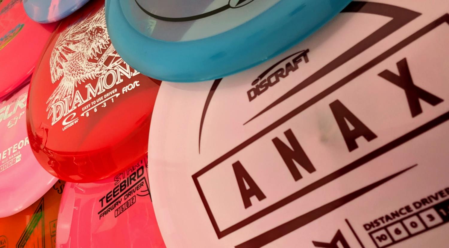 Disc Golf Discs displaying speed ratings in the flight numbers