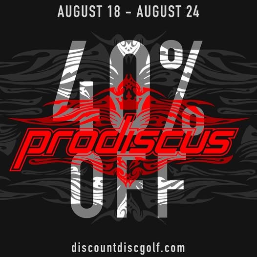 Prodiscus 40% off advertisment banner